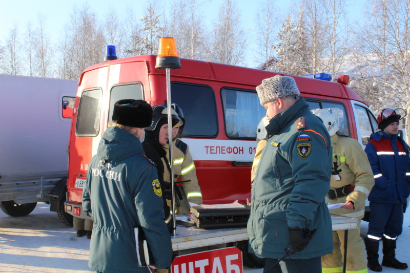 В Нягани прошли пожарно – тактические учения.